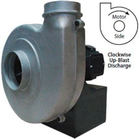 AMERICRAFT MFG Global Industrial„¢ Aluminum TEFC Blower, 1 HP, Single Phase, CW, Upblast, 865 CFM HADP12-1-S-TE-CWUB